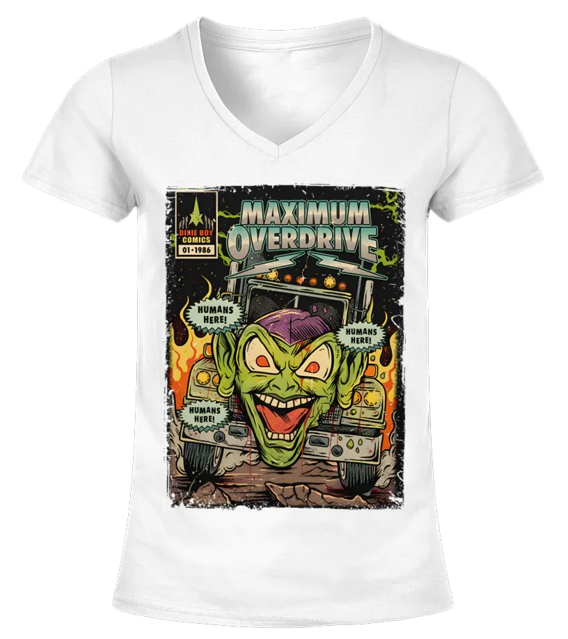 016 Maximum Overdrive WT Camiseta cuello pico Mujer