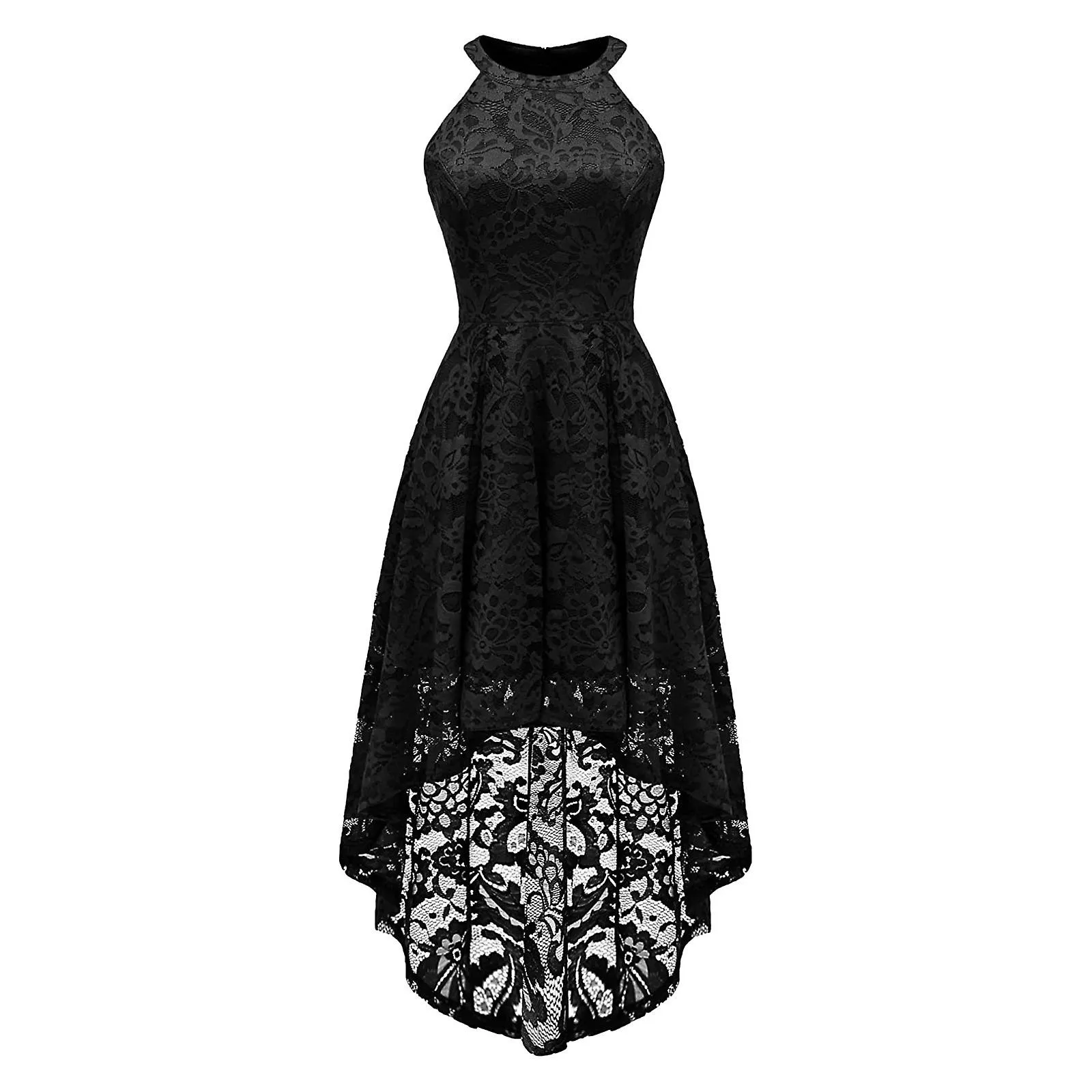 2024 NUEVO Elegante vestido de encaje para mujer vestido de fiesta con hombros descubiertos, vestido de dama de honor de encaje 