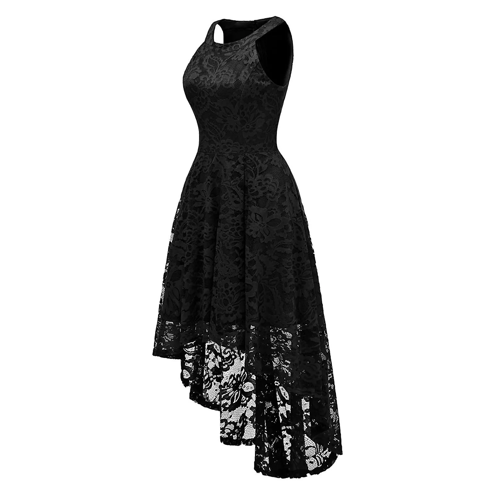 2024 NUEVO Elegante vestido de encaje para mujer vestido de fiesta con hombros descubiertos, vestido de dama de honor de encaje 