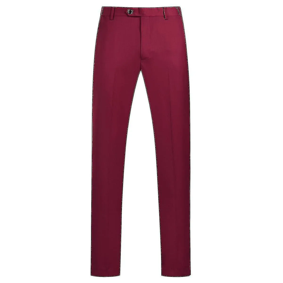 3 Piezas De Traje Slim Fit Para Hombres Juego De Un Botón Chaqueta Sólida Chaleco Pantalones Conjunto de Negocios