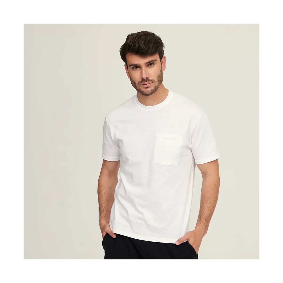 7335b CAMISETA MANGA CORTA CON BOLSILLO