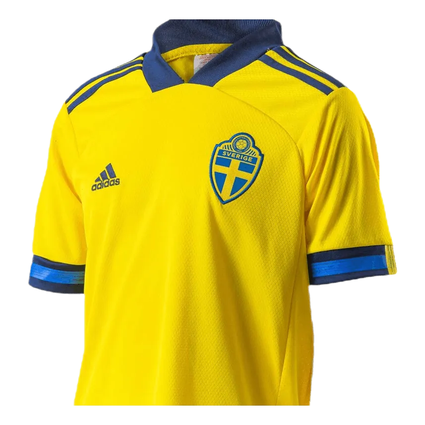 Adidas 20/21 Sweden Home Jersey Youth Yellow / Night Indigo