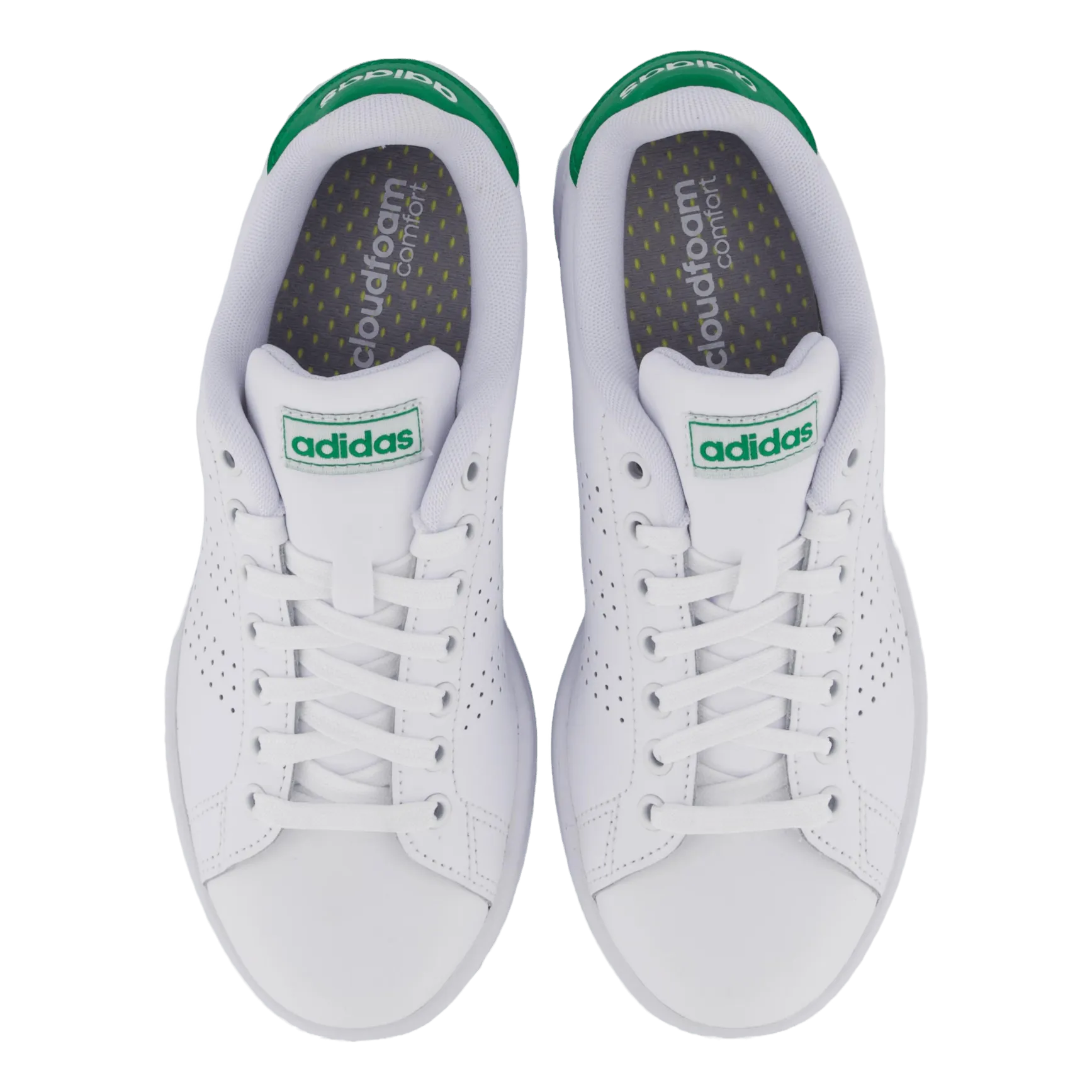 Adidas Advantage Shoes Cloud White / Cloud White / Green