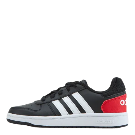 Adidas Hoops 2.0 Shoes Core Black / Cloud White / Vivid Red