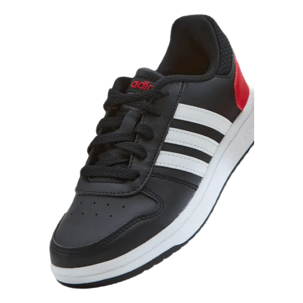 Adidas Hoops 2.0 Shoes Core Black / Cloud White / Vivid Red