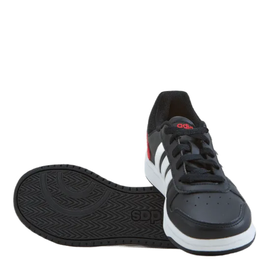 Adidas Hoops 2.0 Shoes Core Black / Cloud White / Vivid Red