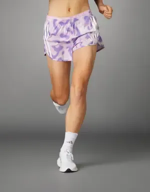 Adidas Pantalón corto Own the Run Allover Print 3 bandas