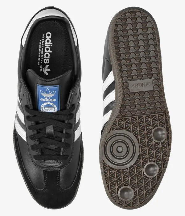 adidas Skateboarding Samba ADV Zapatilla (core black white gum gold)