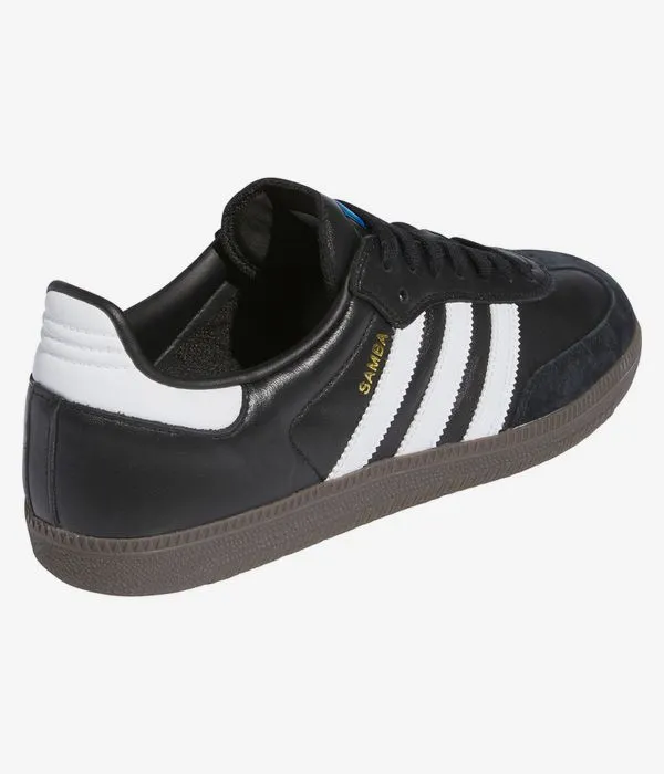 adidas Skateboarding Samba ADV Zapatilla (core black white gum gold)