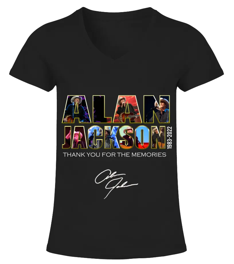 ALAN JACKSON 19832022 CAMISETA CUELLO PICO MUJER