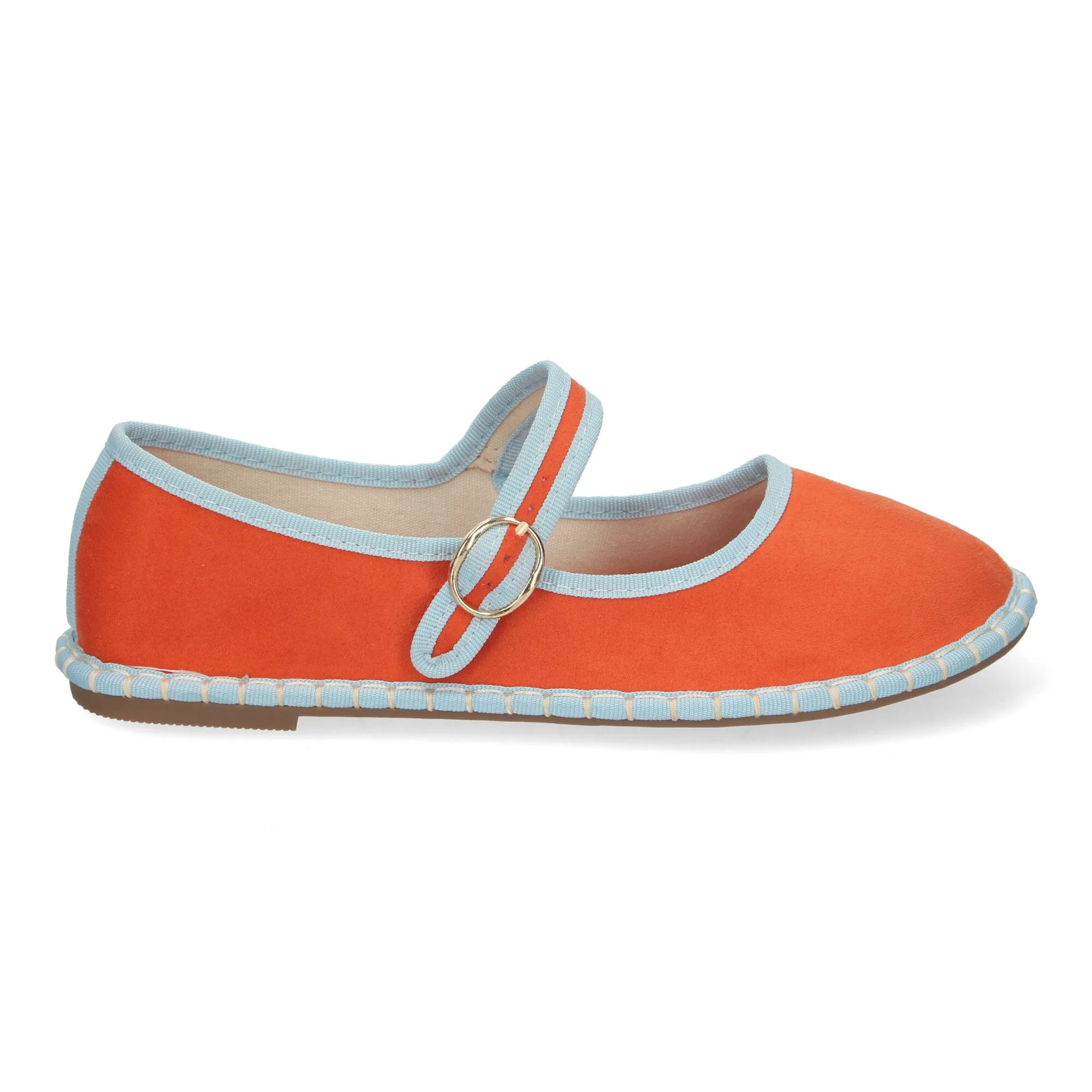 Alpargata veneciana estilo merceditas para mujer color naranja YSD