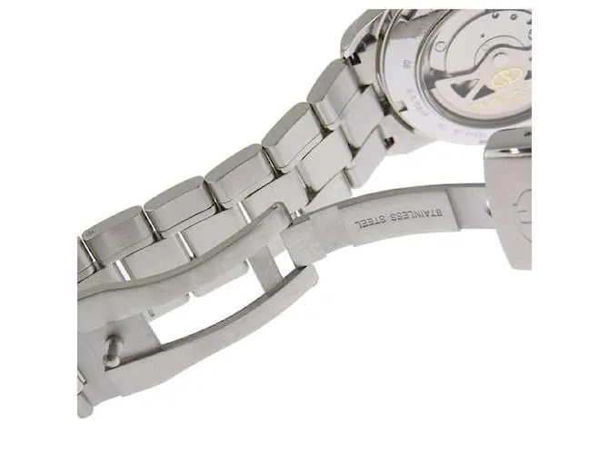 & Other Stories Reloj automático Orient Star para hombre con reserva de marcha, esfera marrón, Acero inoxidable plateado en 