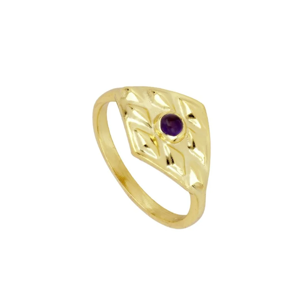 Anillo Ilanit Amatista Oro