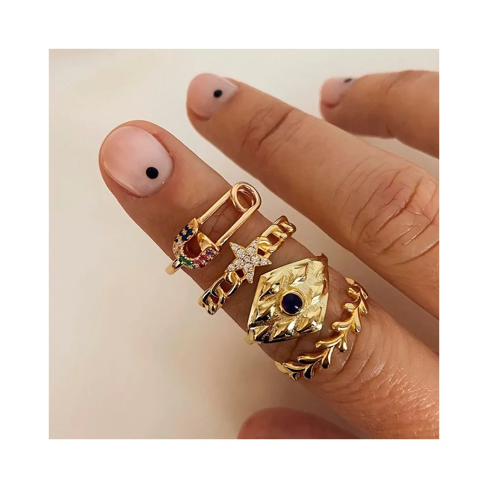 Anillo Ilanit Amatista Oro