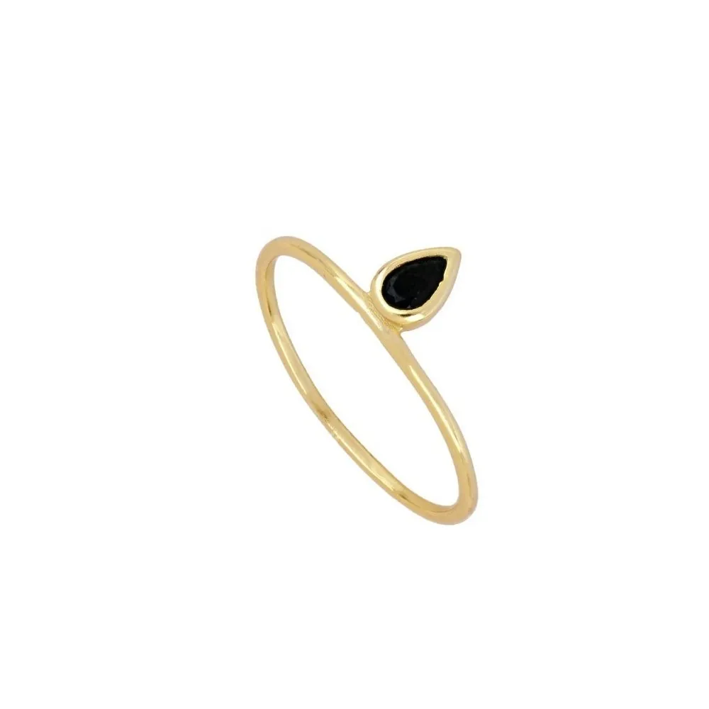 Anillo Mavala Negro Oro