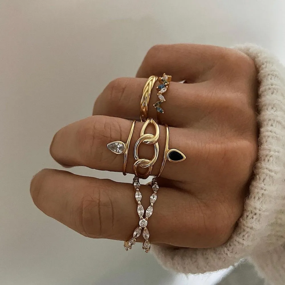 Anillo Mavala Negro Oro