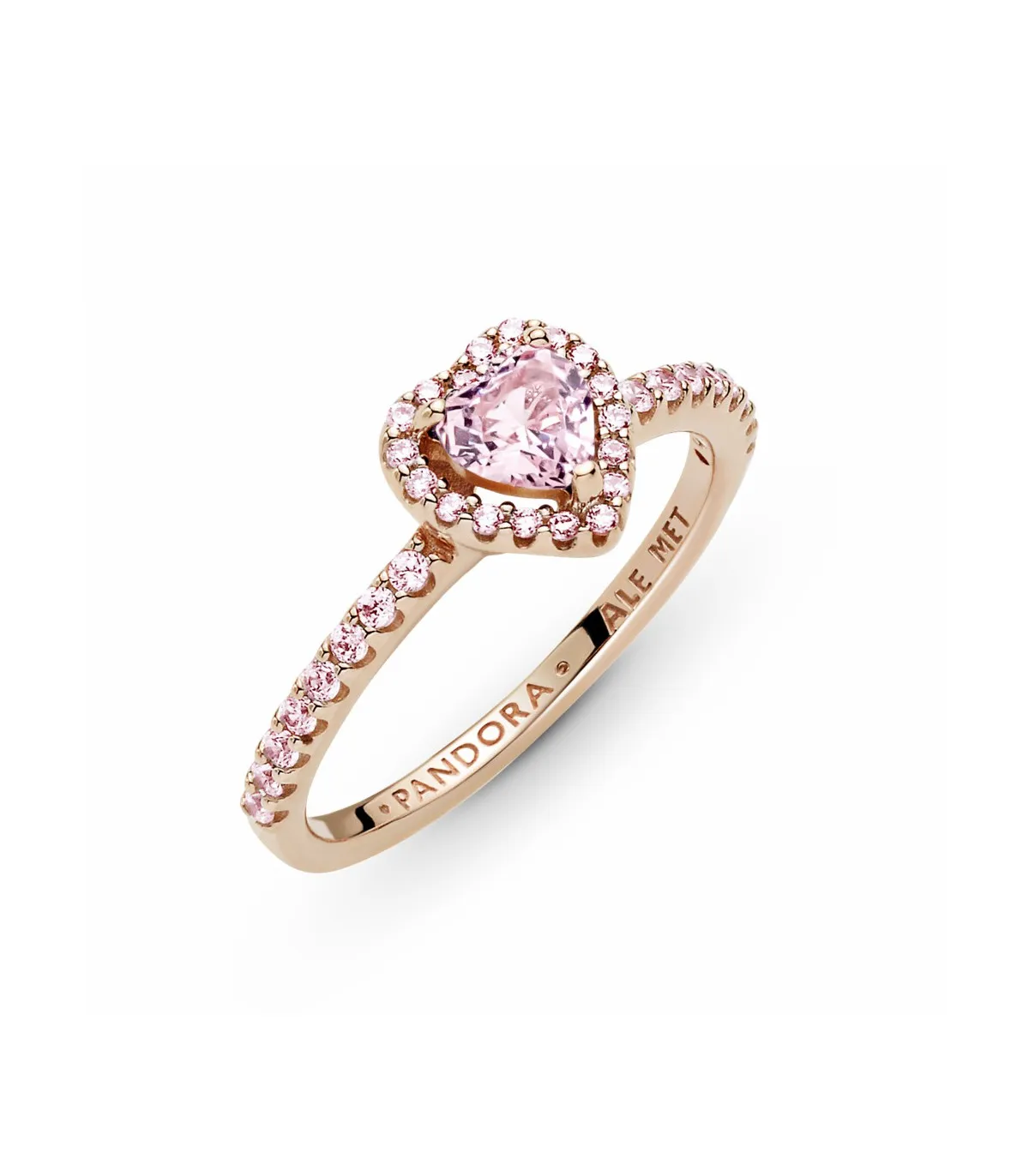 ANILLO PANDORA ROSE CORAZóN BRILLANTE ELEVADO  188421C04