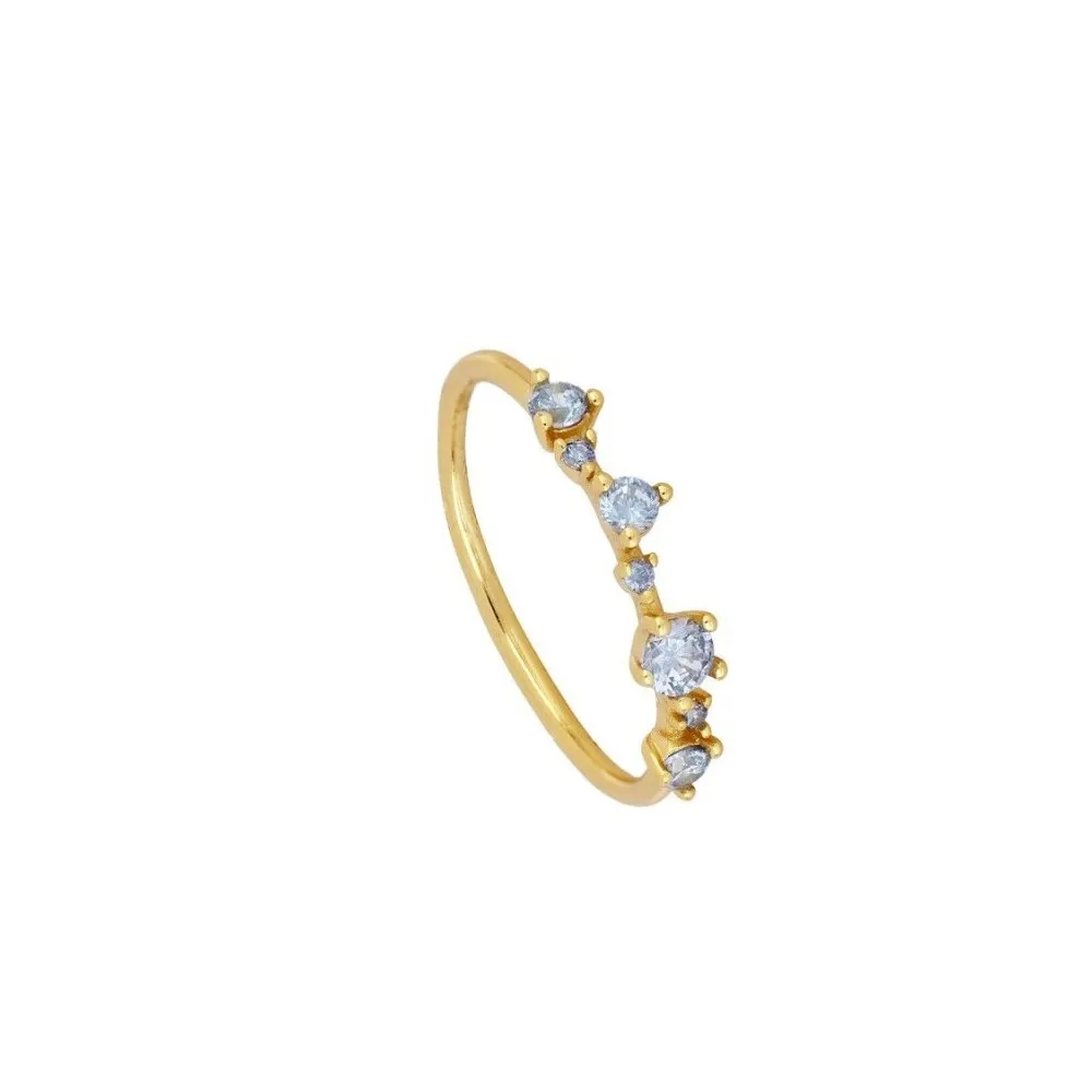 Anillo Salerno Tanzanita Oro