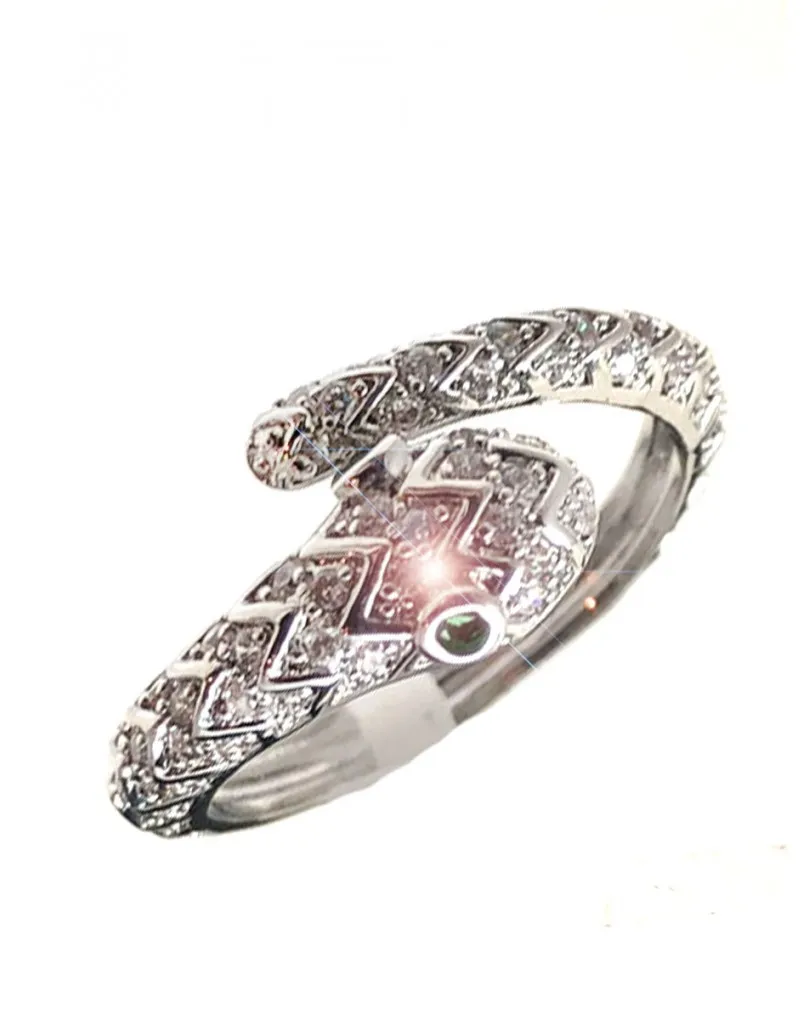 ANILLOS DE BISUTERIA PLATEADA PARA MUJER BONITA SERPIENTE