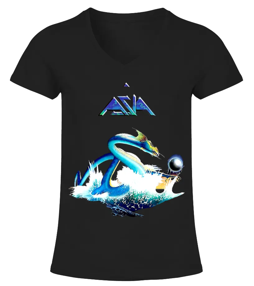 ASIA BK (1) Camiseta cuello pico Mujer