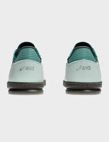 Asics Skyhand Og zapatilla verde con logo en violeta para mujer