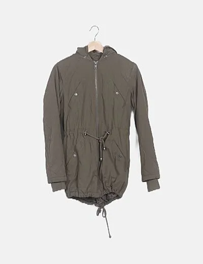 Asos Parka khaki con capucha