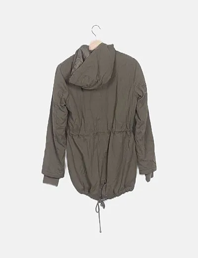 Asos Parka khaki con capucha
