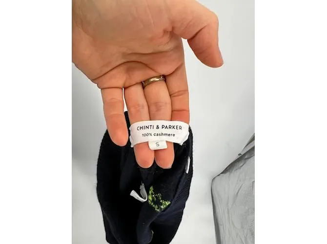 Autre Marque CHINTI & PARKER Pantalón T.Cachemira S internacional Azul marino 