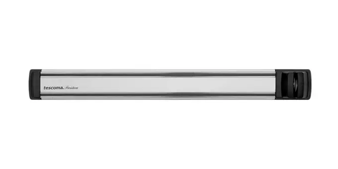 Barra magnética para cuchillos president con afilador plástico, acero inoxidable, aluminio anodizado