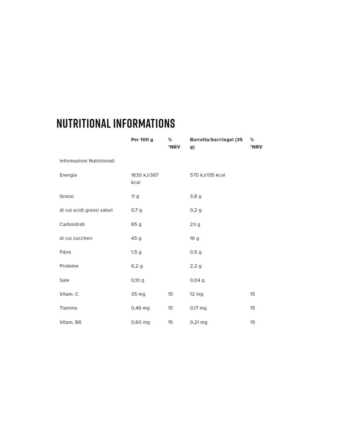 Barrita NamedSport Total Energy Fruit Bar Yellow Fruit