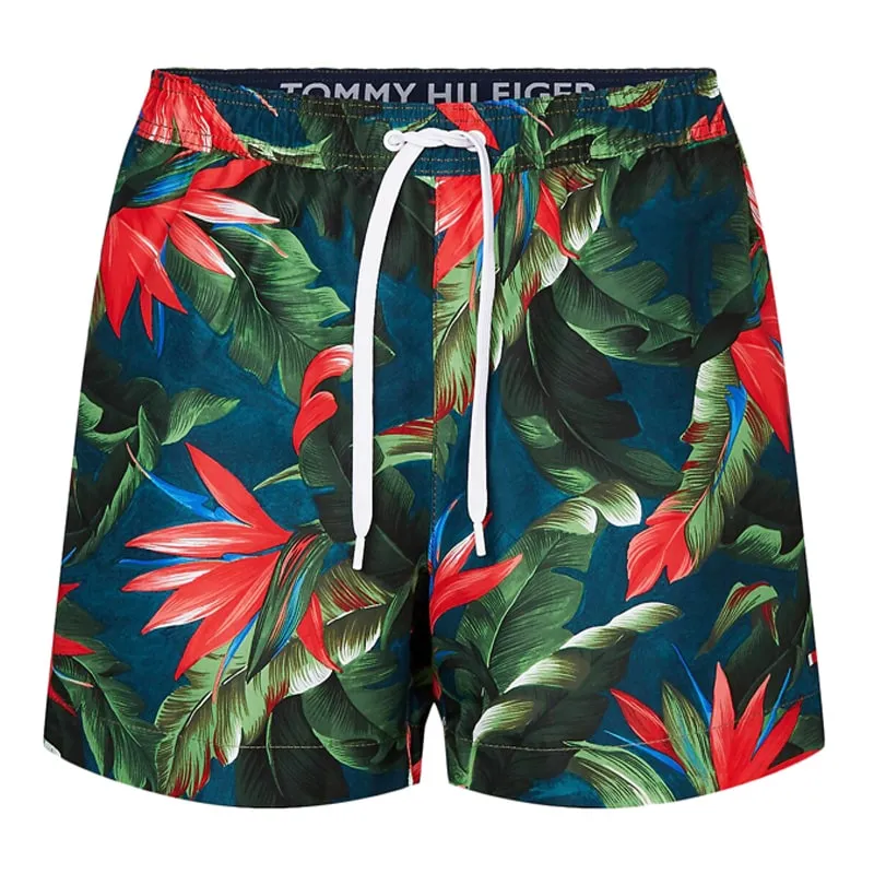Bañador Tommy Hilfiger con flores tropicales