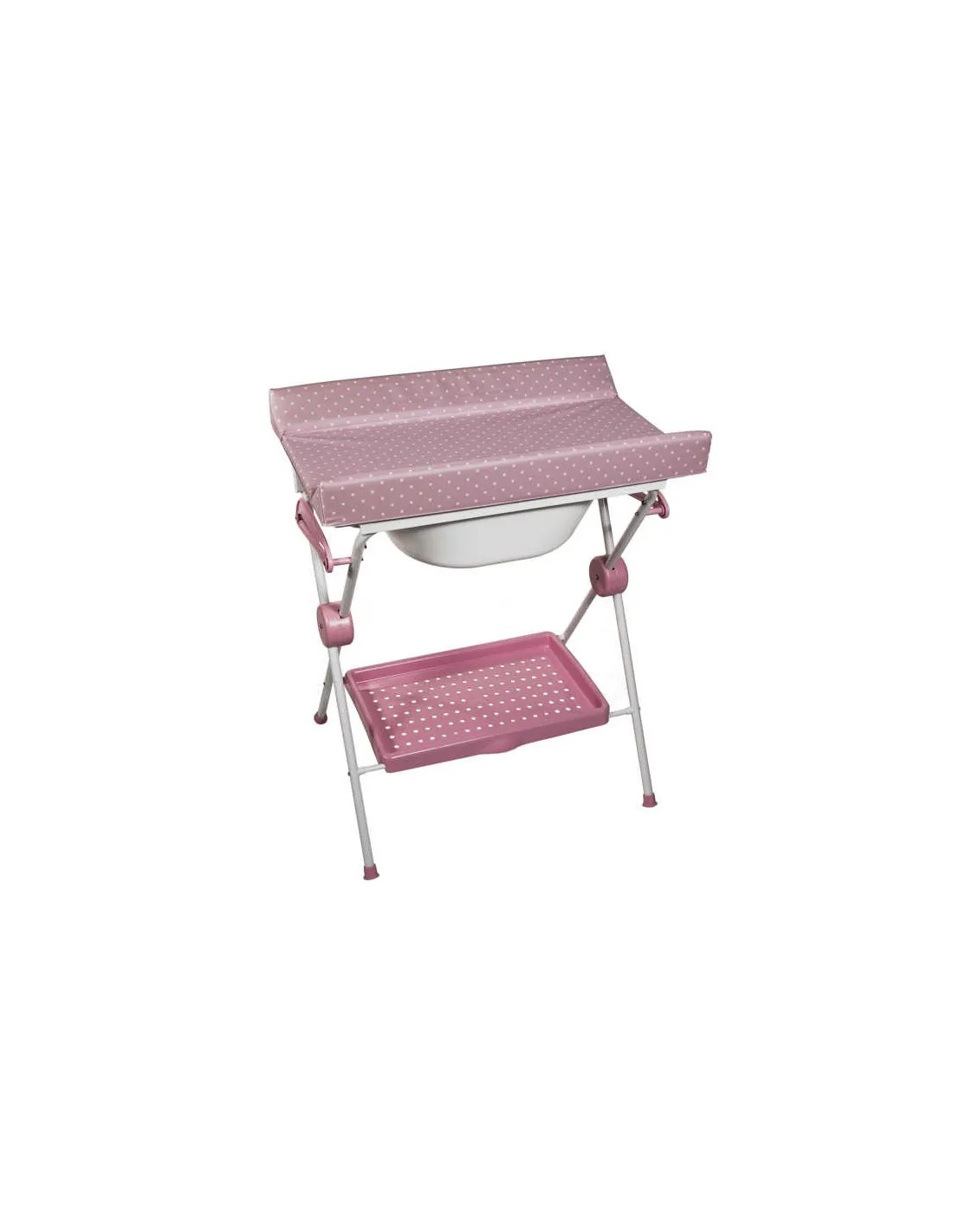 Bañera Plegable Lea Topos rosa