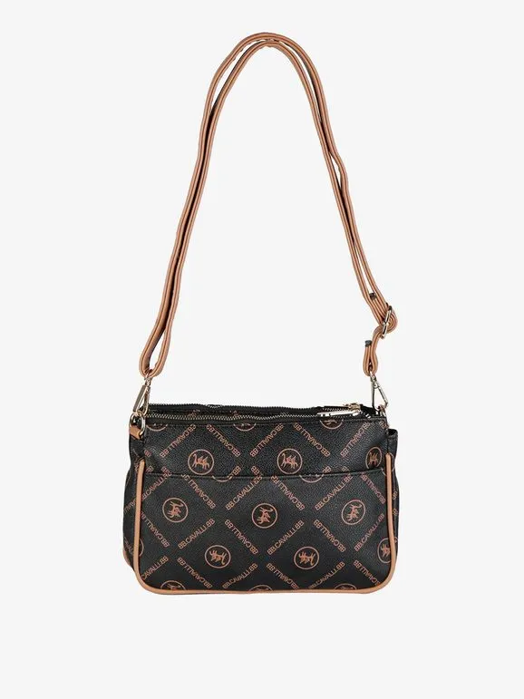 B.Cavalli Bolso bandolera de mujer con escritos.
