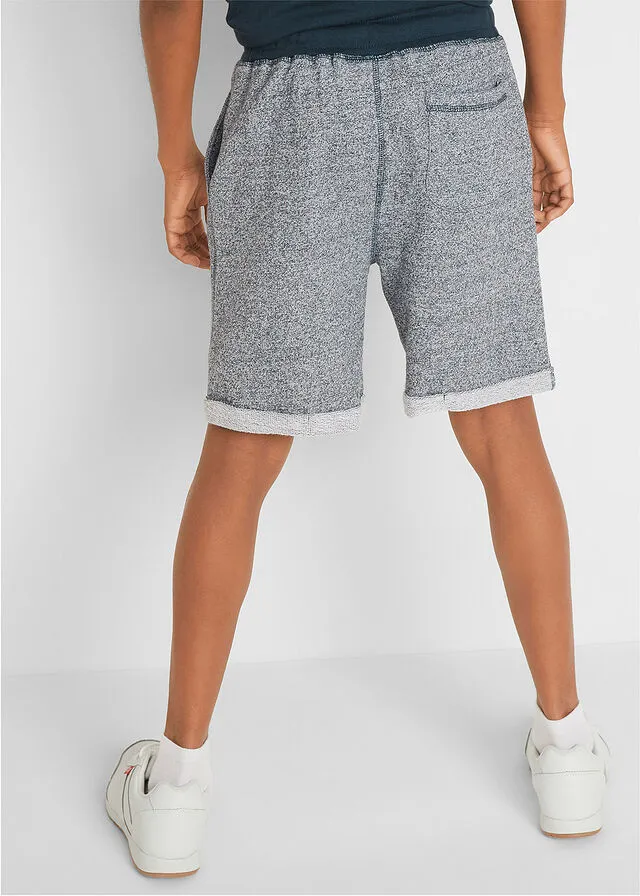 Bermudas con efecto vaquero Negro jaspeado
