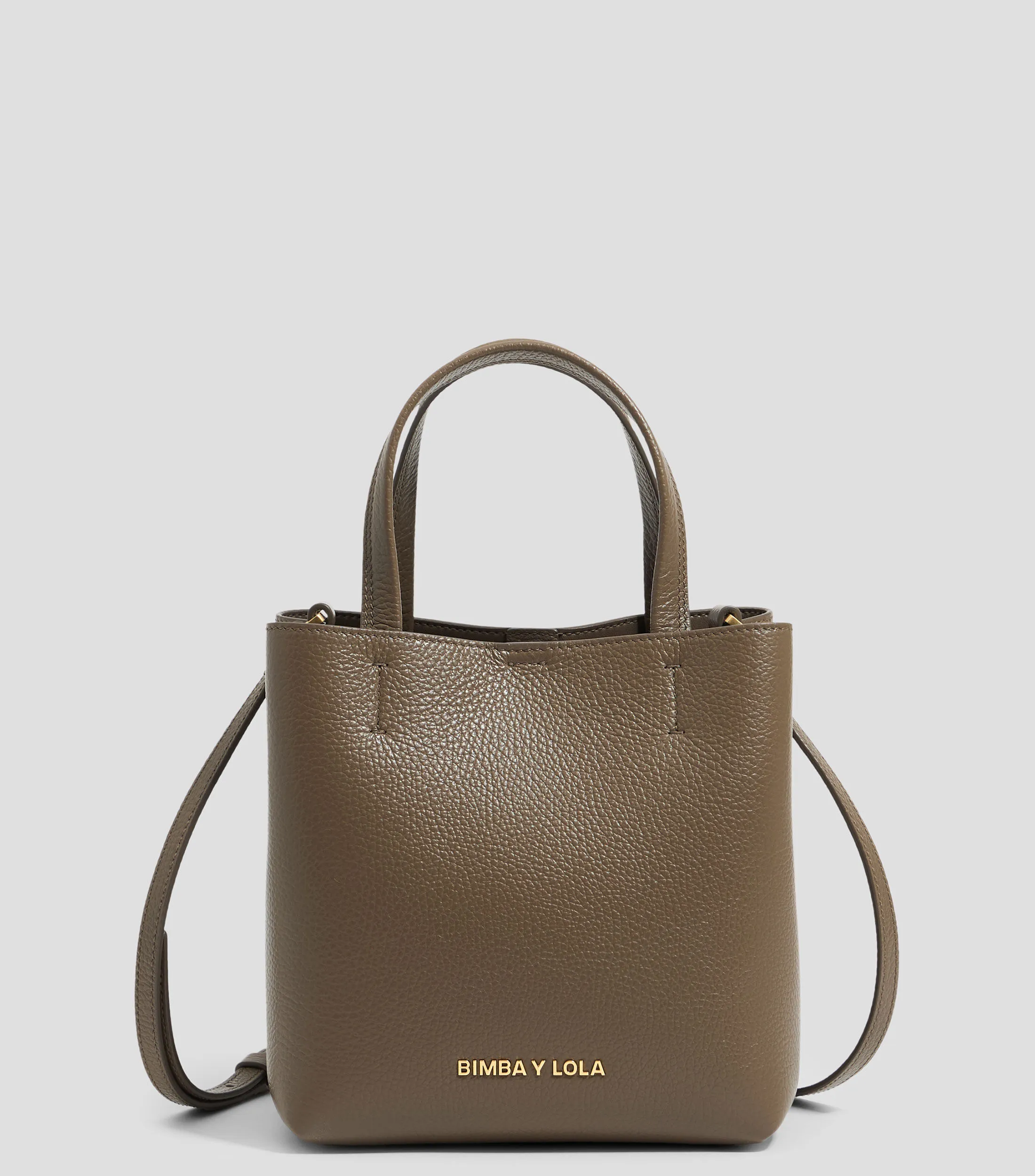 Bimba y Lola Bolso Chihuahua pequeño piel café oscuro Mujer