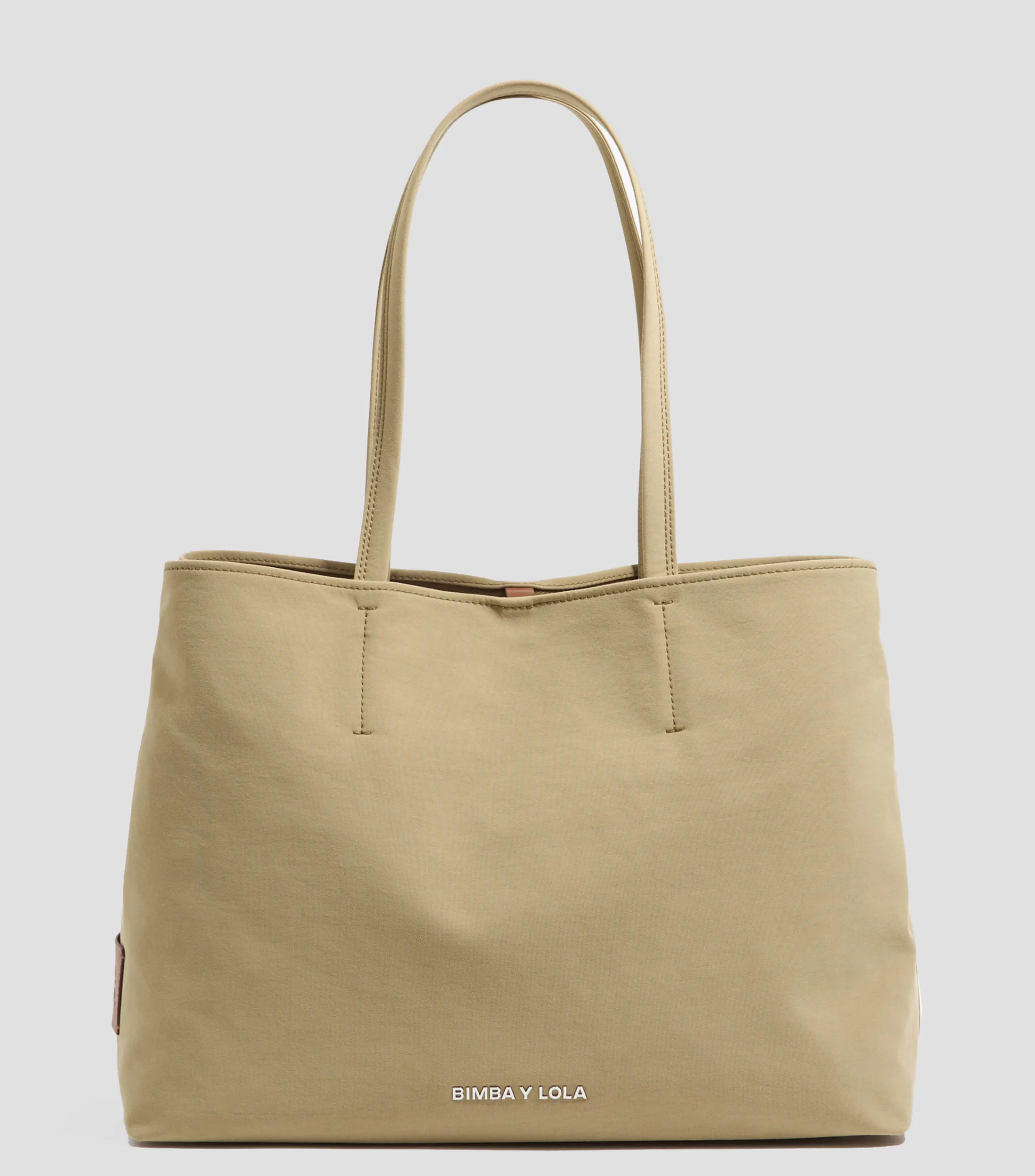 Bimba y Lola Bolso Tote Natural Chihuahua con logo Mujer