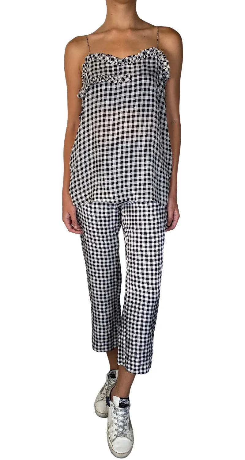 BIMBA Y LOLA Set Polera Y Pantalón Cuadros
