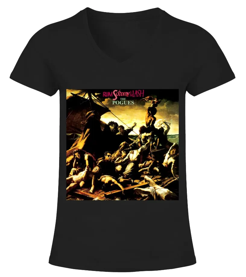 BK. Pontiac (19) Camiseta cuello pico Mujer
