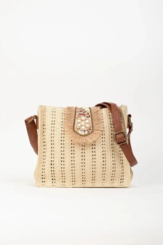 BOLSO BANDOLERA GASTER  BEIGE