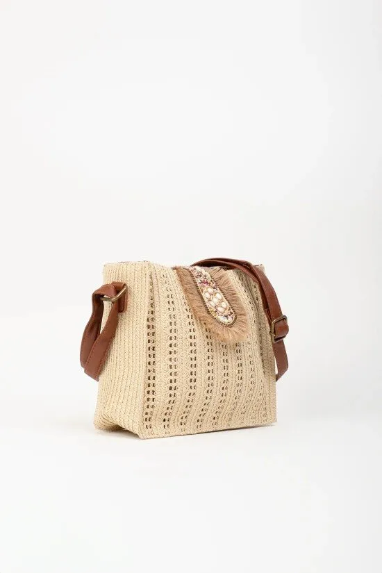 BOLSO BANDOLERA GASTER  BEIGE