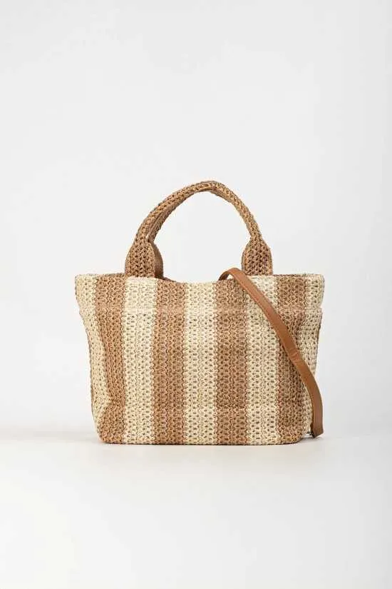 BOLSO BANDOLERA PLECOR  NATURAL/BEIGE