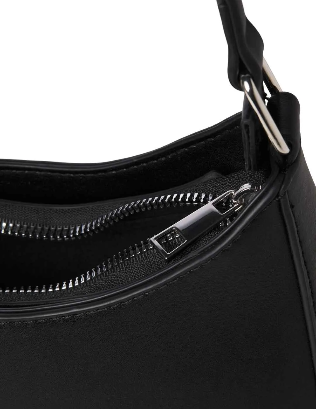 Bolso JJXX Lexington negro con asa y cremallera para mujer