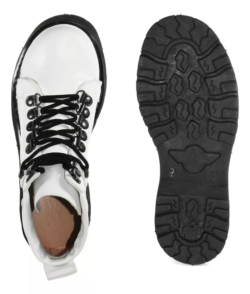 Borcego Mujer Plataforma Liviana Lorena Ba Estilo Martens 4