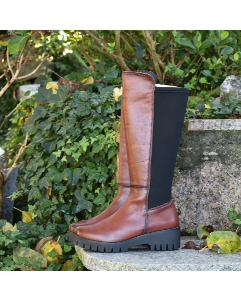 Bota ALTA con cuña de CONFORT GIORDA 30858