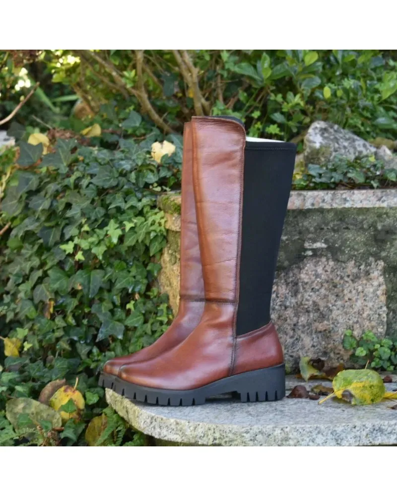 Bota ALTA con cuña de CONFORT GIORDA 30858