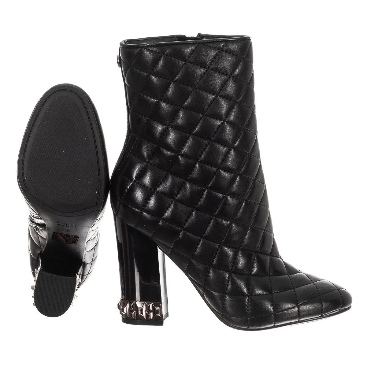 Botines Planos Acabado Acolchado De Punta Redonda Fllde3lea10 Mujer Guess