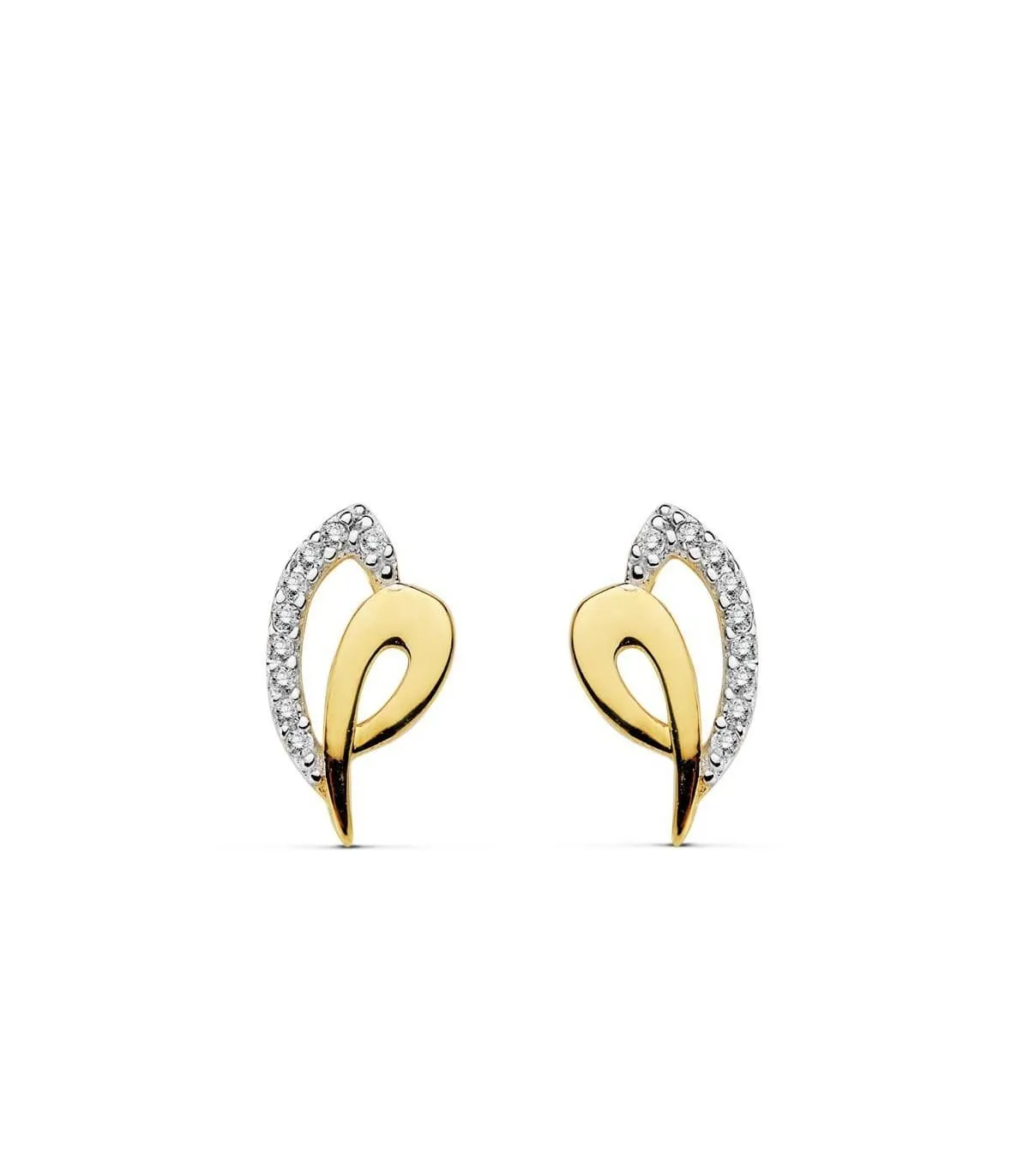 Boucles d'oreilles or bicolore Bea 18 Carats