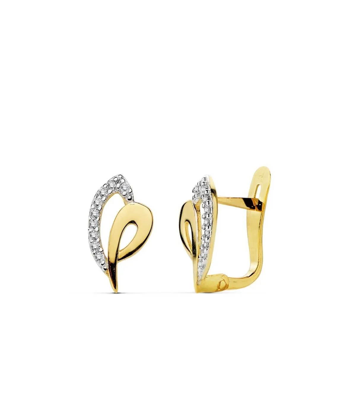 Boucles d'oreilles or bicolore Bea 18 Carats