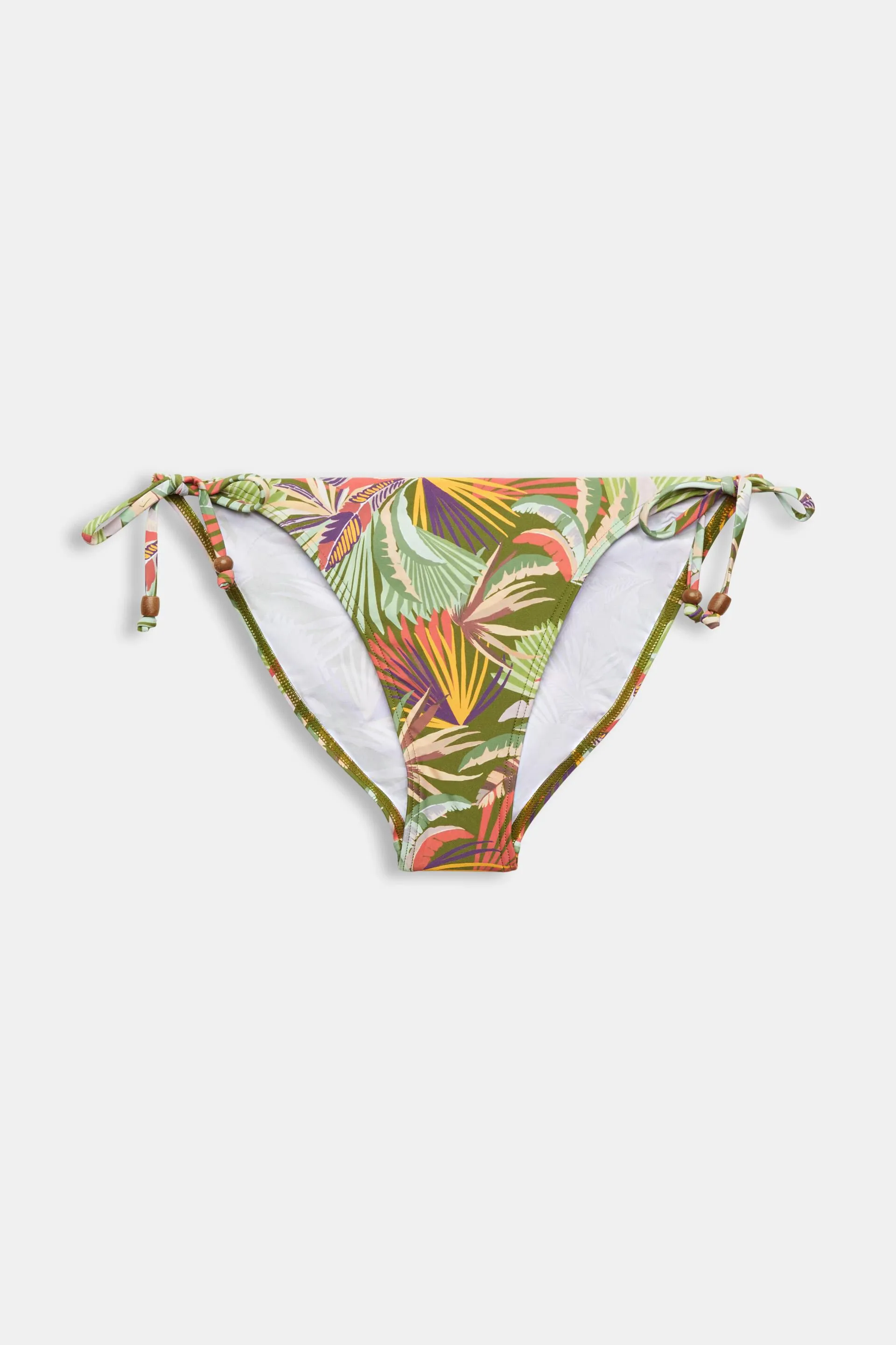 Braga de bikini con lazada estampada a los lados