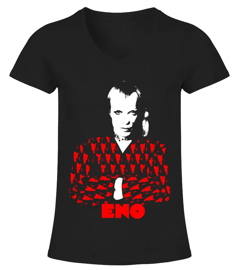 Brian eno 8 WT Camiseta cuello pico Mujer